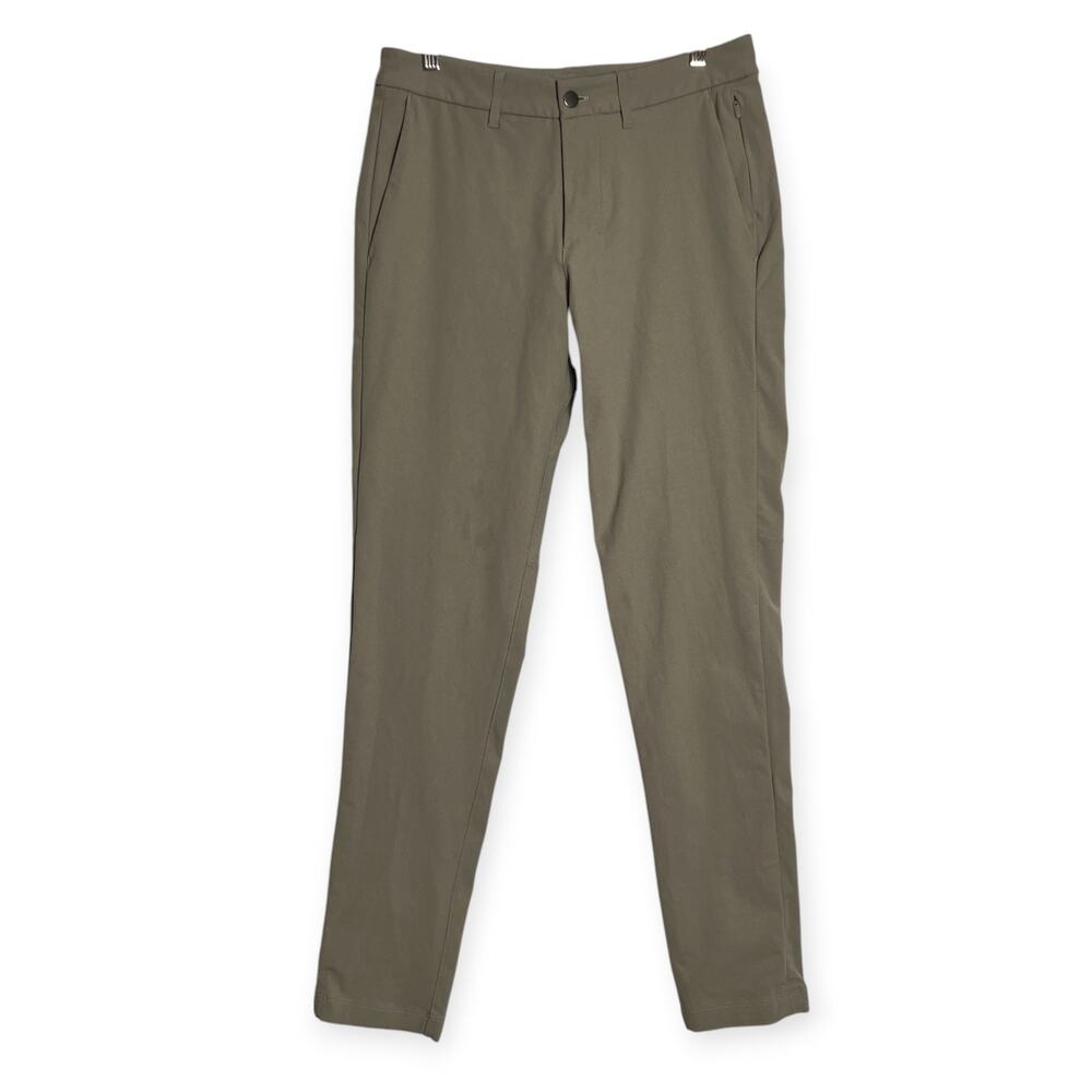 Lululemon Commission Pant Slim Fit Warpstreme SIZE 30x30 Stoney Gray Chino